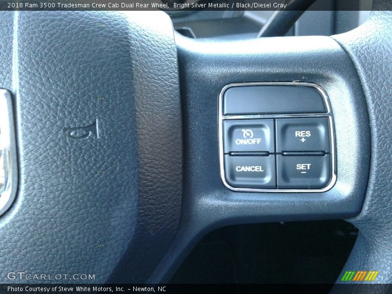 Bright Silver Metallic / Black/Diesel Gray 2018 Ram 3500 Tradesman Crew Cab Dual Rear Wheel