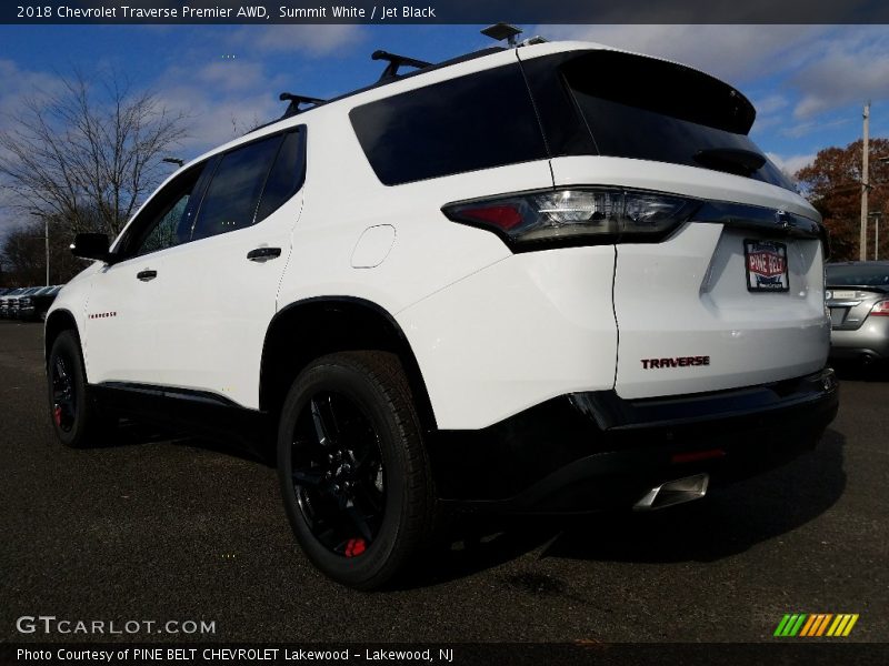 Summit White / Jet Black 2018 Chevrolet Traverse Premier AWD