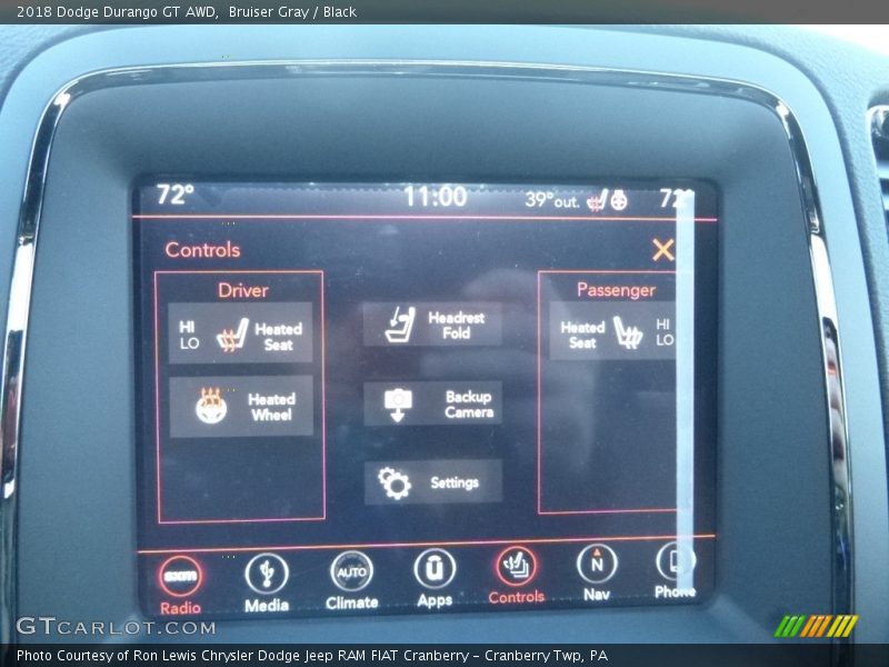 Bruiser Gray / Black 2018 Dodge Durango GT AWD