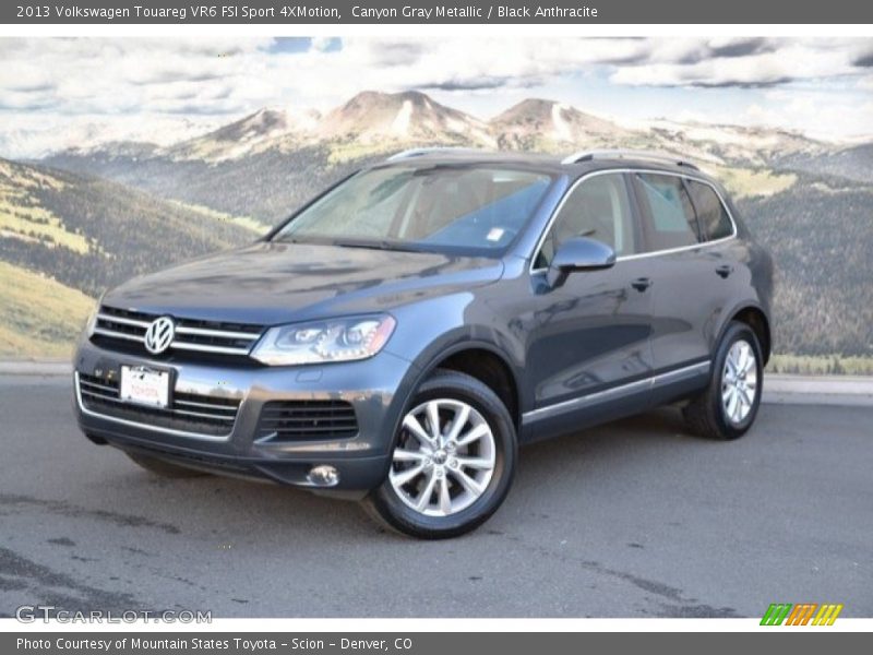 Canyon Gray Metallic / Black Anthracite 2013 Volkswagen Touareg VR6 FSI Sport 4XMotion