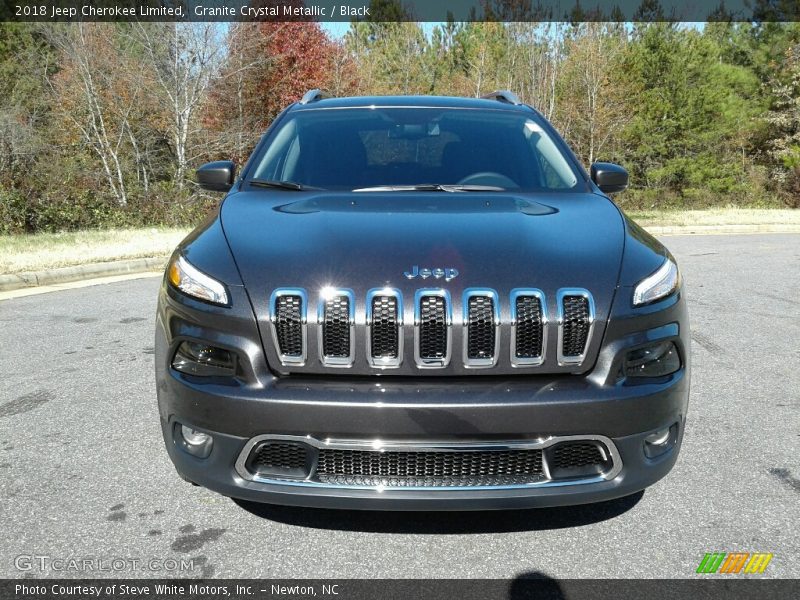Granite Crystal Metallic / Black 2018 Jeep Cherokee Limited