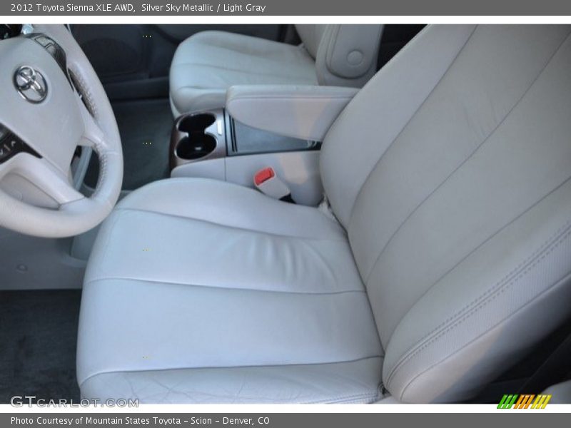 Silver Sky Metallic / Light Gray 2012 Toyota Sienna XLE AWD