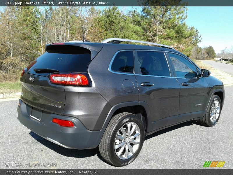 Granite Crystal Metallic / Black 2018 Jeep Cherokee Limited