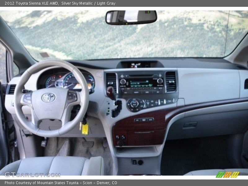 Silver Sky Metallic / Light Gray 2012 Toyota Sienna XLE AWD