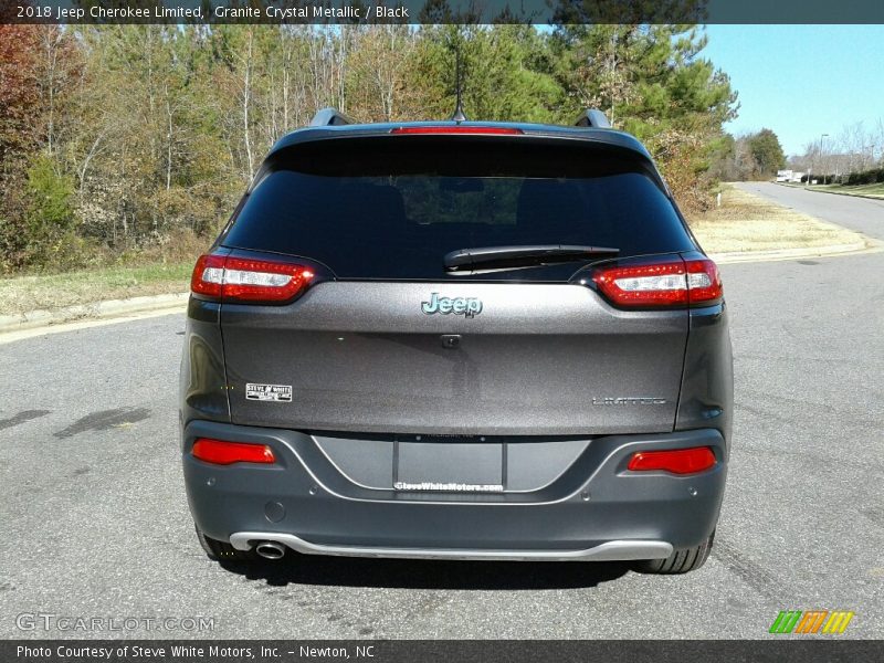 Granite Crystal Metallic / Black 2018 Jeep Cherokee Limited