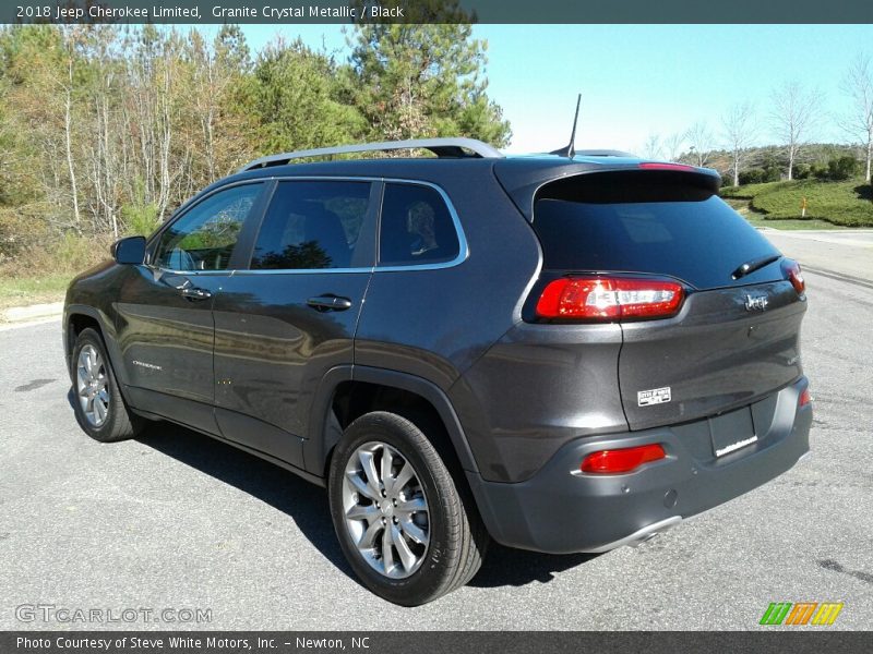 Granite Crystal Metallic / Black 2018 Jeep Cherokee Limited