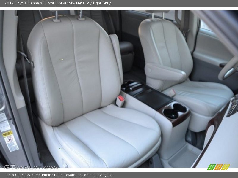 Silver Sky Metallic / Light Gray 2012 Toyota Sienna XLE AWD