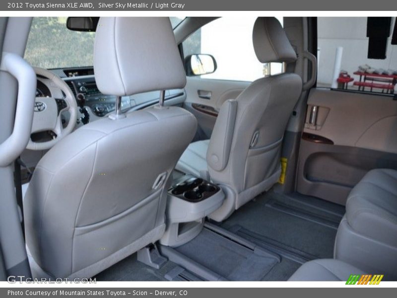 Silver Sky Metallic / Light Gray 2012 Toyota Sienna XLE AWD