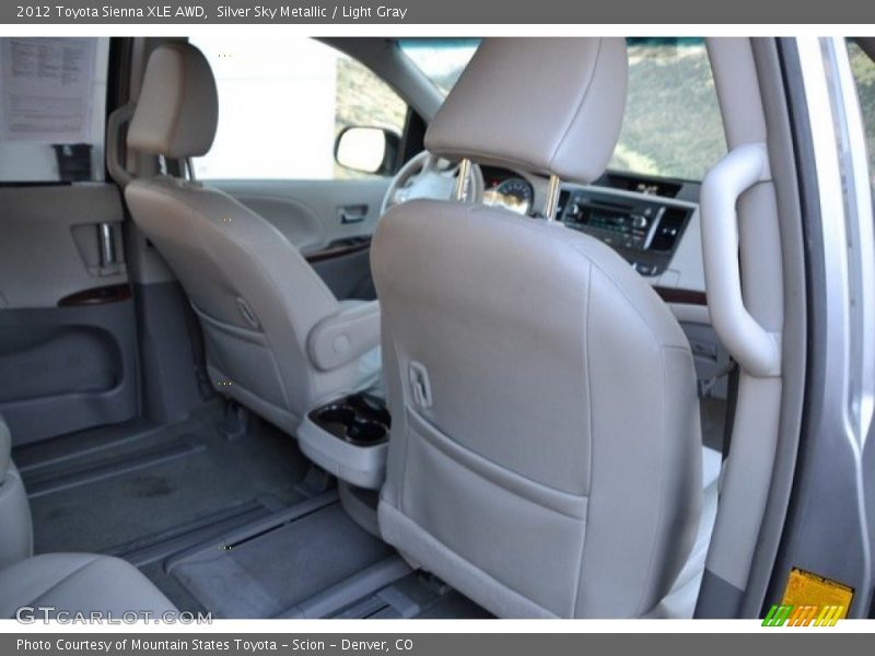 Silver Sky Metallic / Light Gray 2012 Toyota Sienna XLE AWD