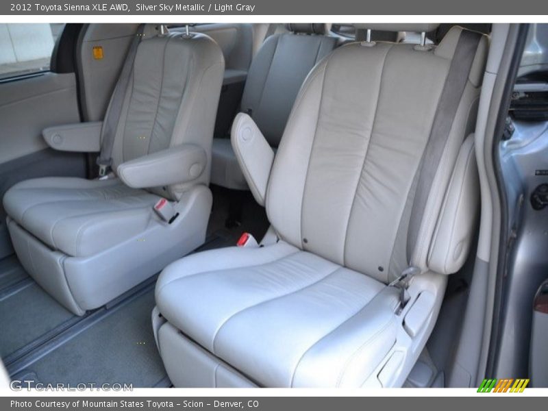 Silver Sky Metallic / Light Gray 2012 Toyota Sienna XLE AWD