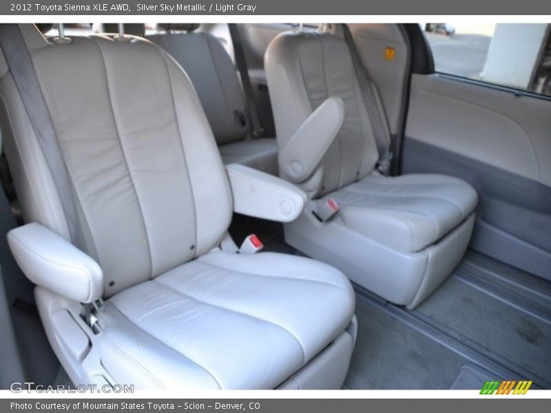 Silver Sky Metallic / Light Gray 2012 Toyota Sienna XLE AWD