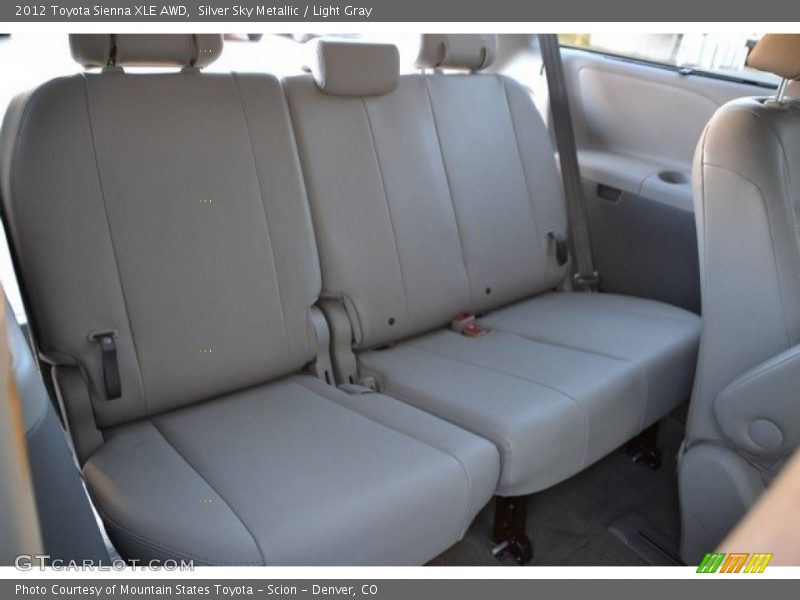 Silver Sky Metallic / Light Gray 2012 Toyota Sienna XLE AWD