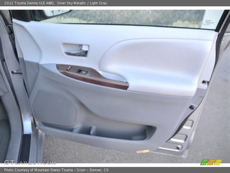 Silver Sky Metallic / Light Gray 2012 Toyota Sienna XLE AWD