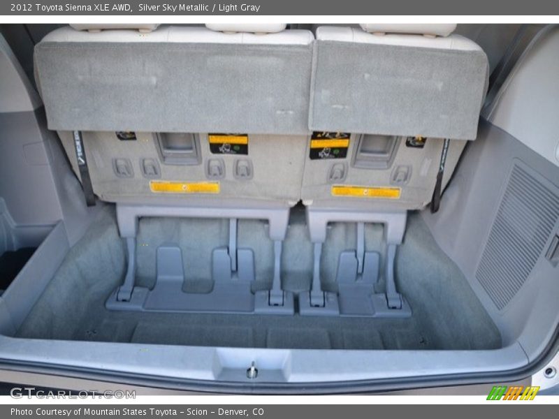 Silver Sky Metallic / Light Gray 2012 Toyota Sienna XLE AWD