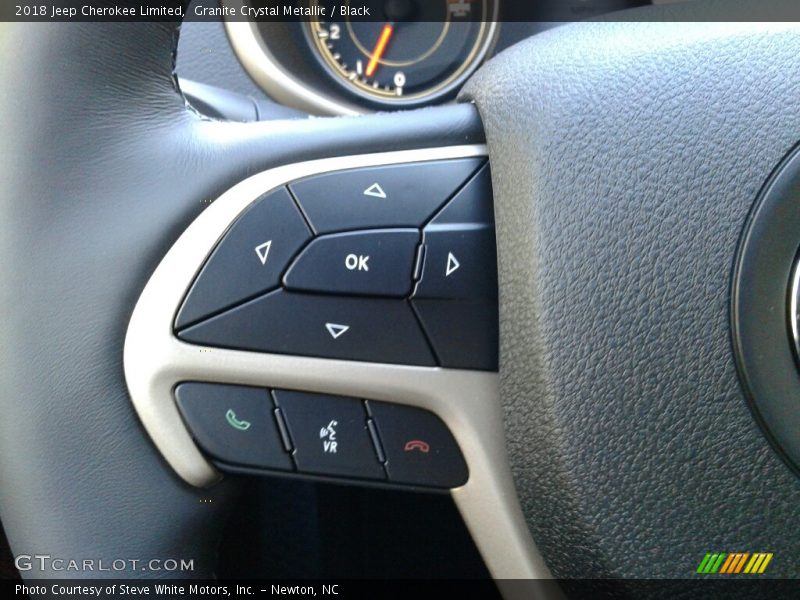 Granite Crystal Metallic / Black 2018 Jeep Cherokee Limited