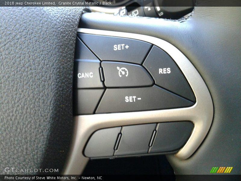 Granite Crystal Metallic / Black 2018 Jeep Cherokee Limited