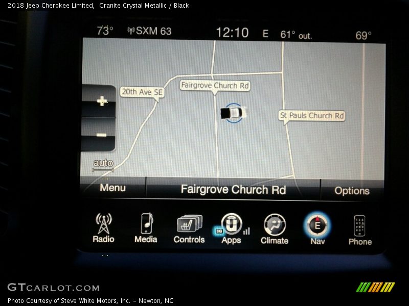 Granite Crystal Metallic / Black 2018 Jeep Cherokee Limited