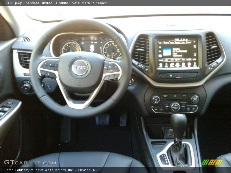 Granite Crystal Metallic / Black 2018 Jeep Cherokee Limited