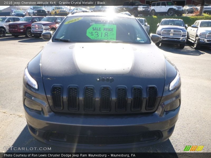 Granite Crystal Metallic / Black 2018 Jeep Cherokee Altitude 4x4