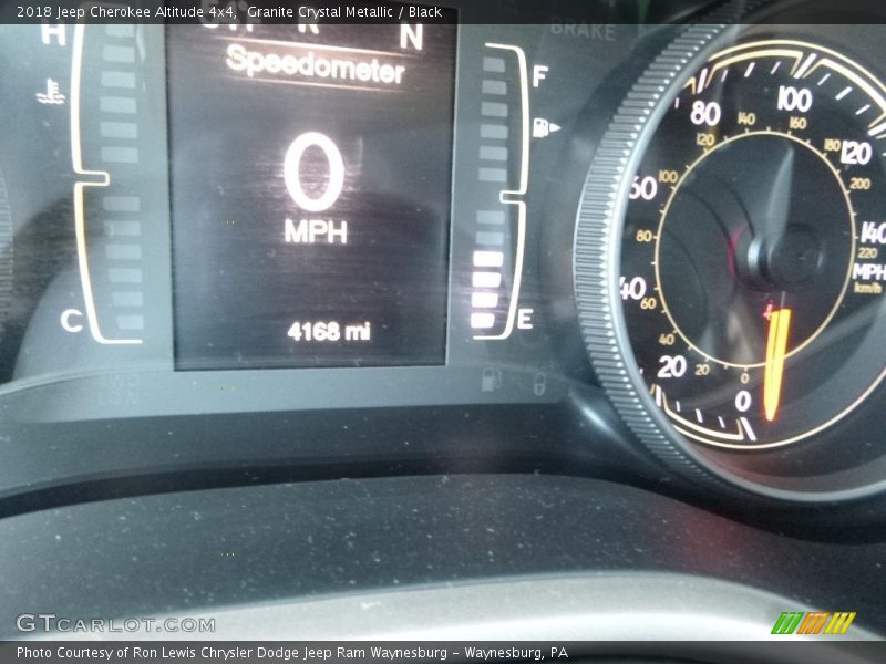 Granite Crystal Metallic / Black 2018 Jeep Cherokee Altitude 4x4