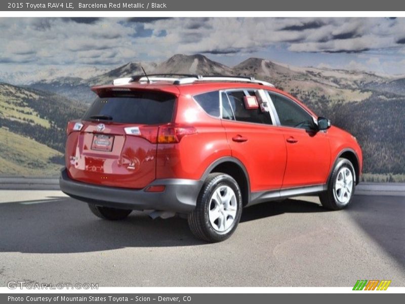 Barcelona Red Metallic / Black 2015 Toyota RAV4 LE