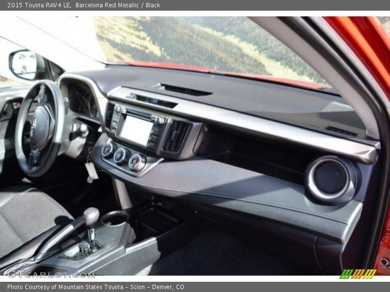 Barcelona Red Metallic / Black 2015 Toyota RAV4 LE