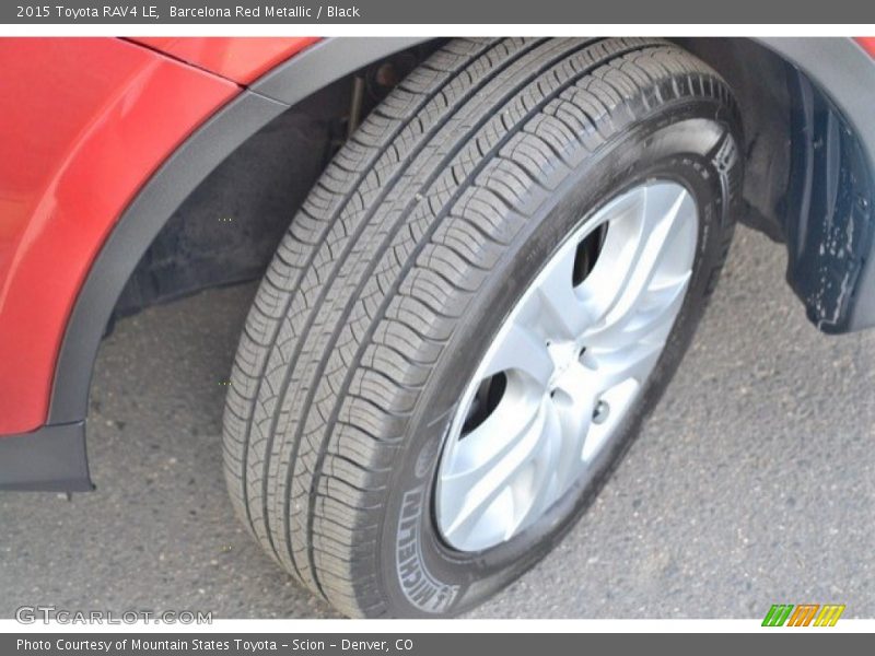 Barcelona Red Metallic / Black 2015 Toyota RAV4 LE