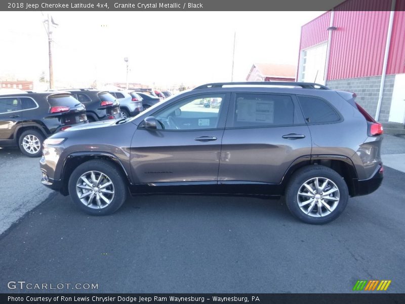 Granite Crystal Metallic / Black 2018 Jeep Cherokee Latitude 4x4