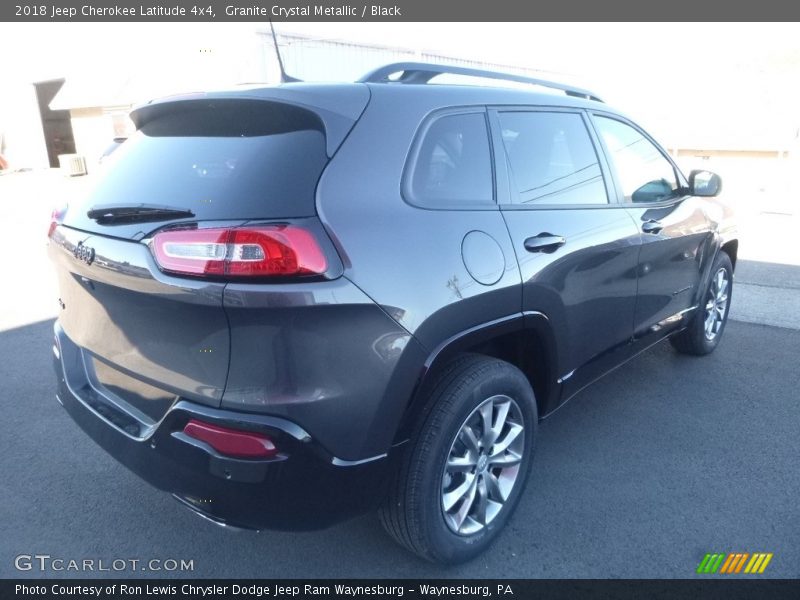 Granite Crystal Metallic / Black 2018 Jeep Cherokee Latitude 4x4