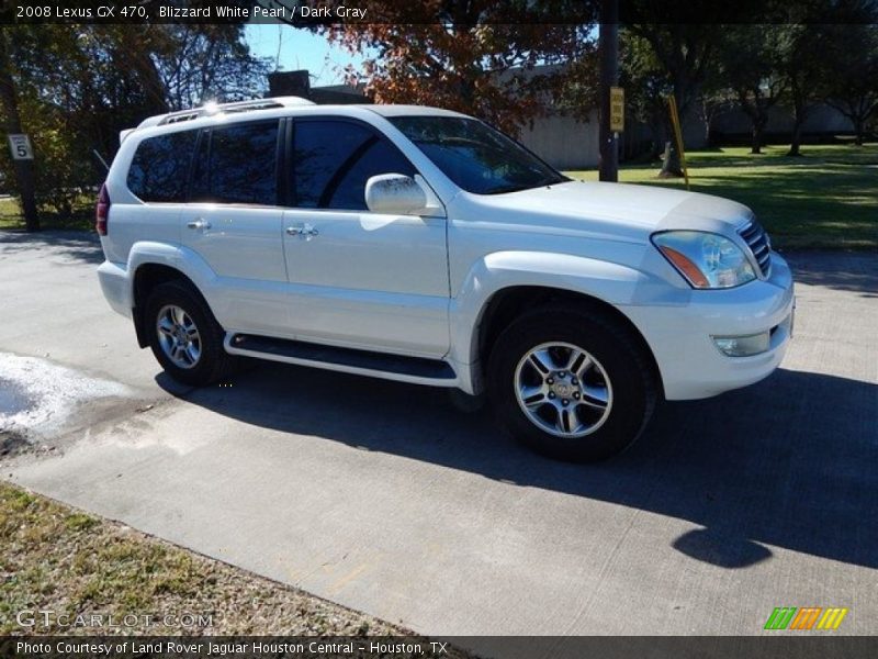 Blizzard White Pearl / Dark Gray 2008 Lexus GX 470