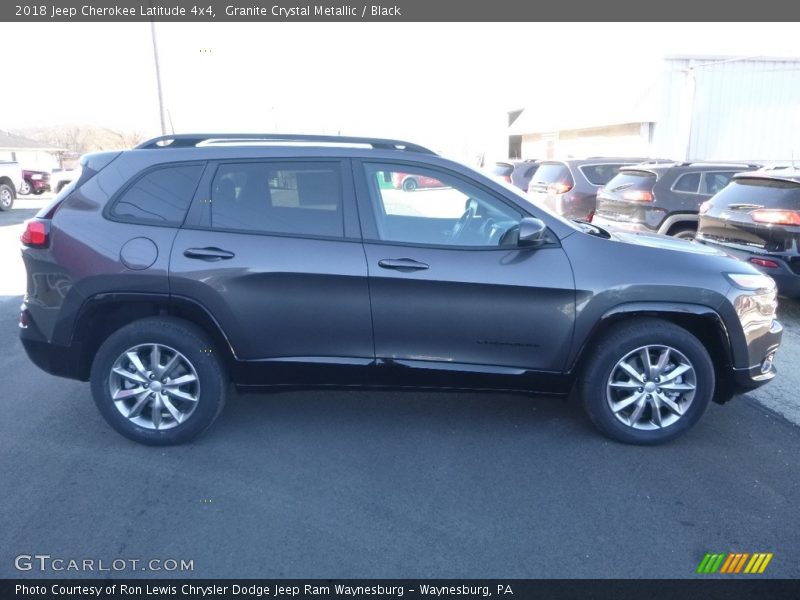 Granite Crystal Metallic / Black 2018 Jeep Cherokee Latitude 4x4