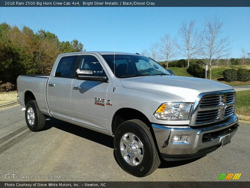 Bright Silver Metallic / Black/Diesel Gray 2018 Ram 2500 Big Horn Crew Cab 4x4