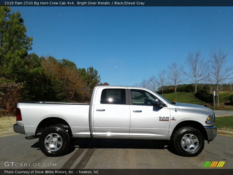 Bright Silver Metallic / Black/Diesel Gray 2018 Ram 2500 Big Horn Crew Cab 4x4