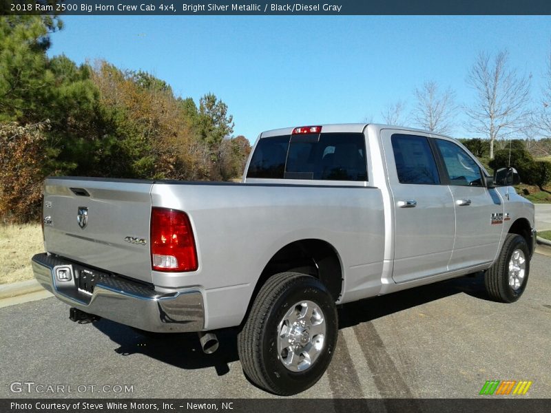 Bright Silver Metallic / Black/Diesel Gray 2018 Ram 2500 Big Horn Crew Cab 4x4