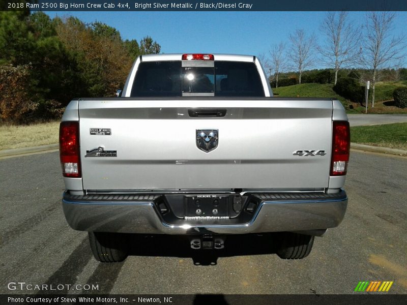 Bright Silver Metallic / Black/Diesel Gray 2018 Ram 2500 Big Horn Crew Cab 4x4