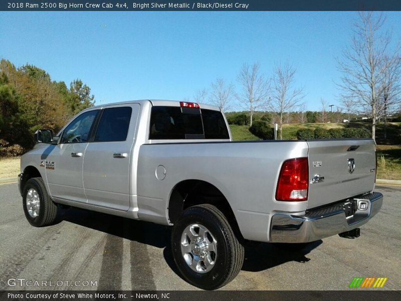 Bright Silver Metallic / Black/Diesel Gray 2018 Ram 2500 Big Horn Crew Cab 4x4