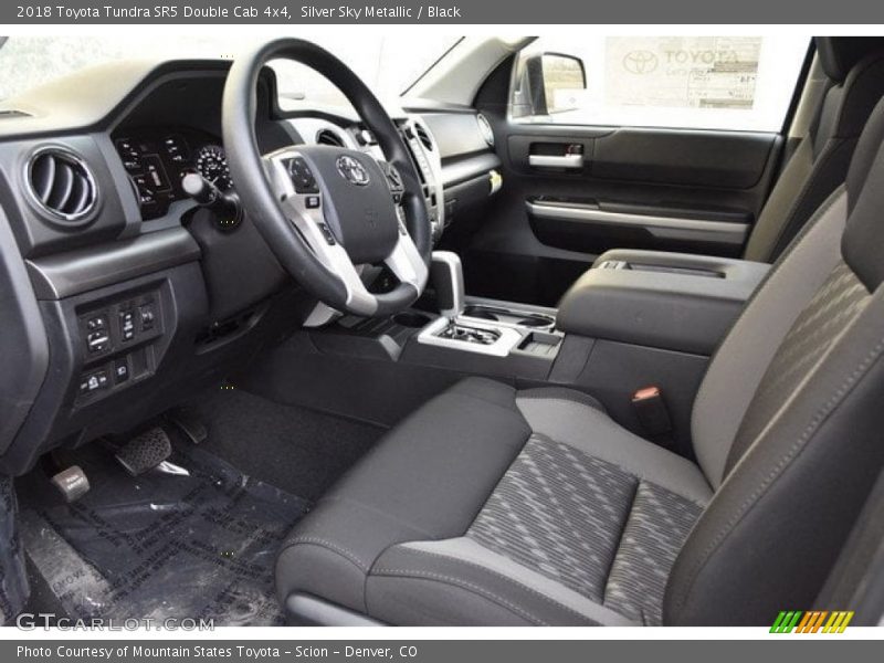 Silver Sky Metallic / Black 2018 Toyota Tundra SR5 Double Cab 4x4