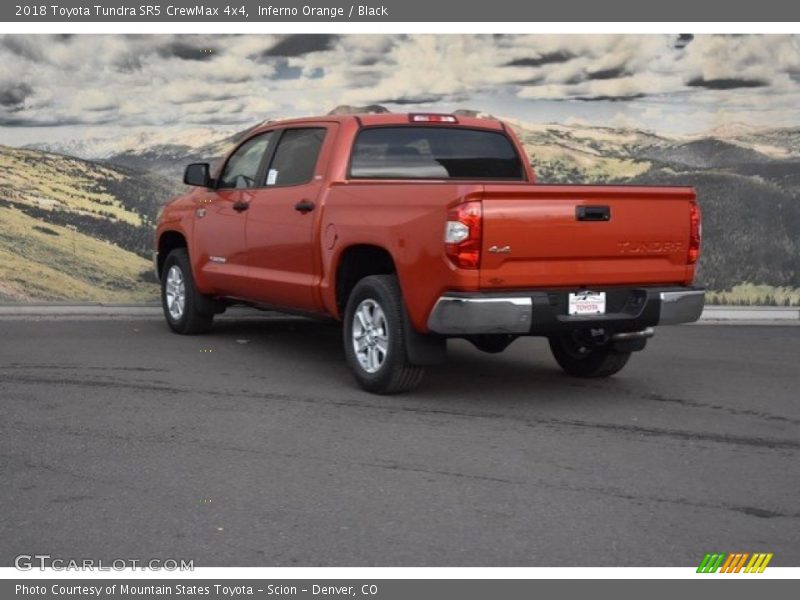 Inferno Orange / Black 2018 Toyota Tundra SR5 CrewMax 4x4