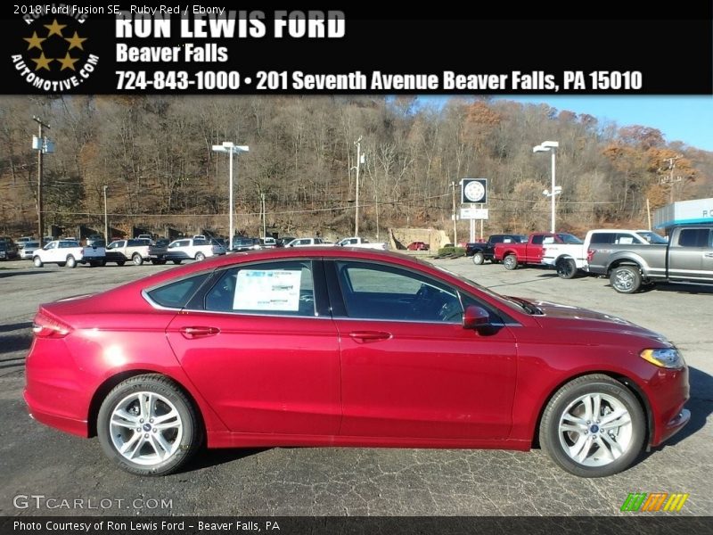 Ruby Red / Ebony 2018 Ford Fusion SE