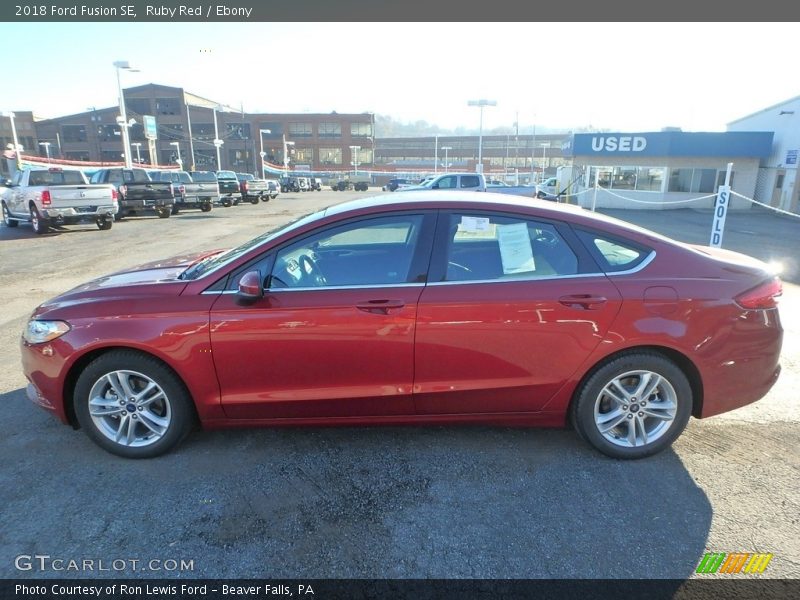 Ruby Red / Ebony 2018 Ford Fusion SE
