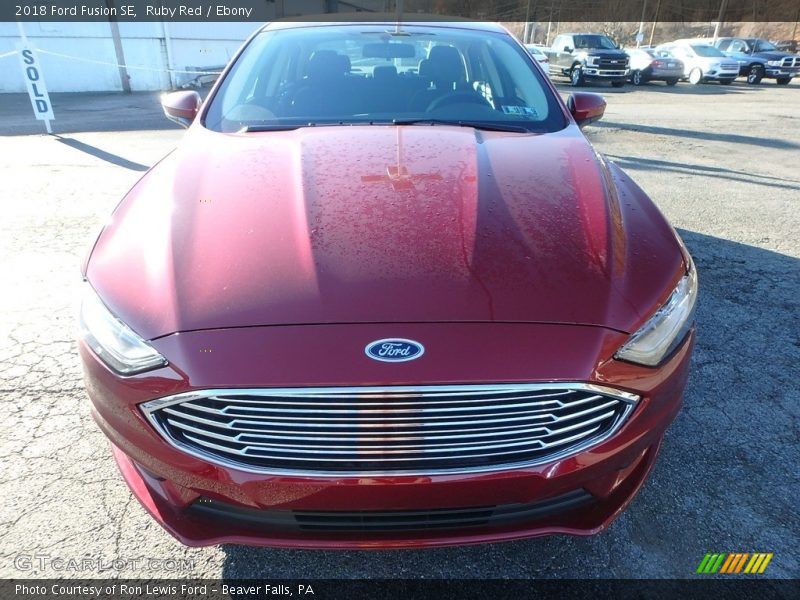 Ruby Red / Ebony 2018 Ford Fusion SE