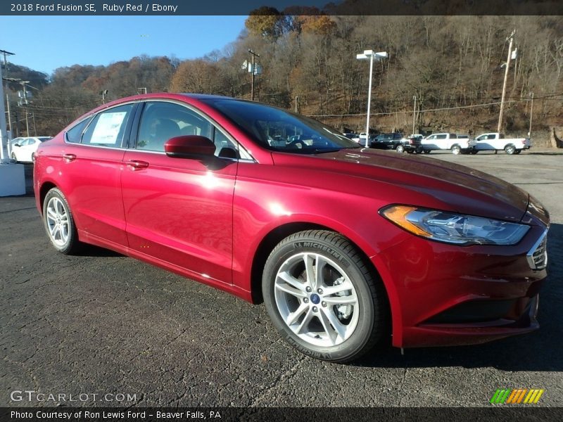 Ruby Red / Ebony 2018 Ford Fusion SE
