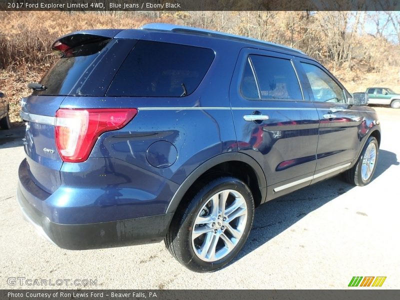 Blue Jeans / Ebony Black 2017 Ford Explorer Limited 4WD