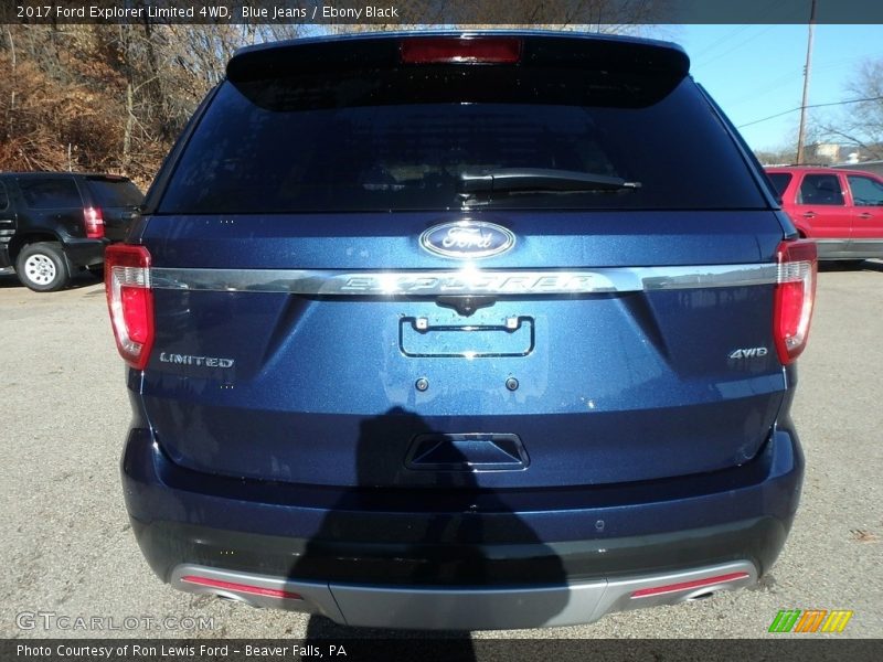 Blue Jeans / Ebony Black 2017 Ford Explorer Limited 4WD