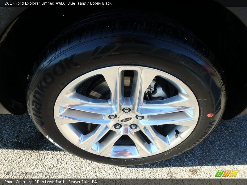 Blue Jeans / Ebony Black 2017 Ford Explorer Limited 4WD