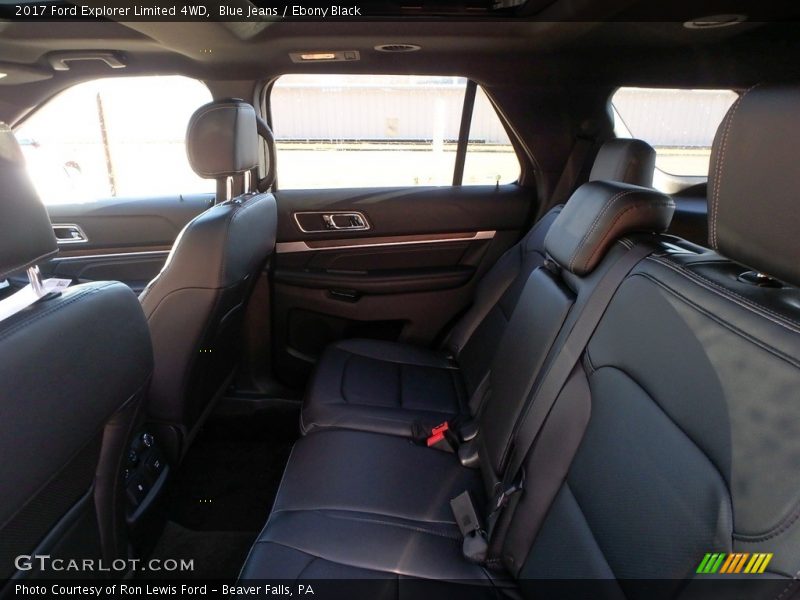 Blue Jeans / Ebony Black 2017 Ford Explorer Limited 4WD