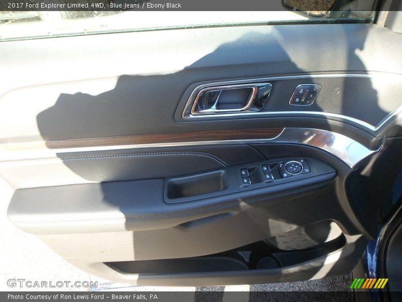 Blue Jeans / Ebony Black 2017 Ford Explorer Limited 4WD