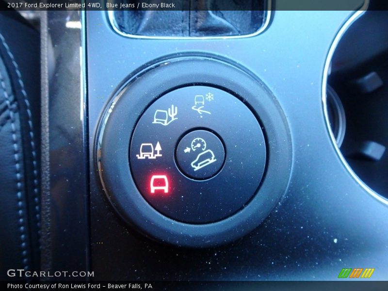 Blue Jeans / Ebony Black 2017 Ford Explorer Limited 4WD