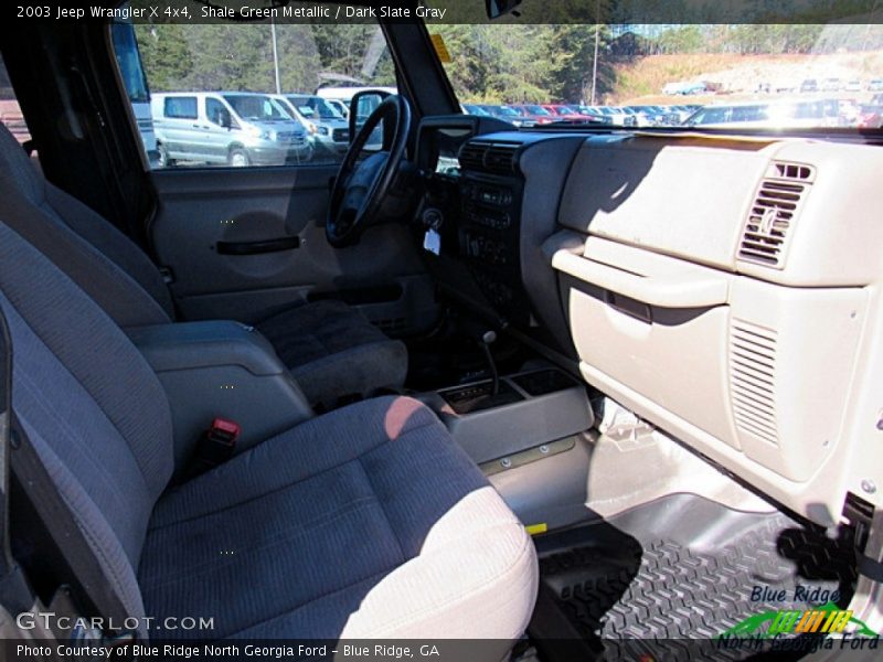 Shale Green Metallic / Dark Slate Gray 2003 Jeep Wrangler X 4x4