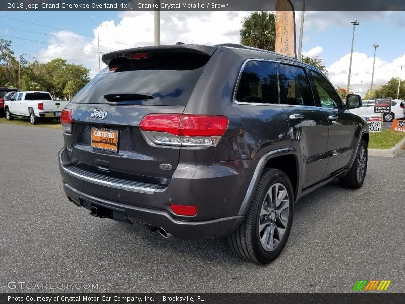 Granite Crystal Metallic / Brown 2018 Jeep Grand Cherokee Overland 4x4